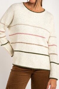 Sweater Rayado Nácar
