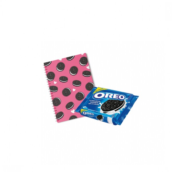 Oreo Cuaderno Rosado 100 hojas + Oreo Tripack 354g Oreo Cuaderno Rosado 100 hojas + Oreo Tripack 354g