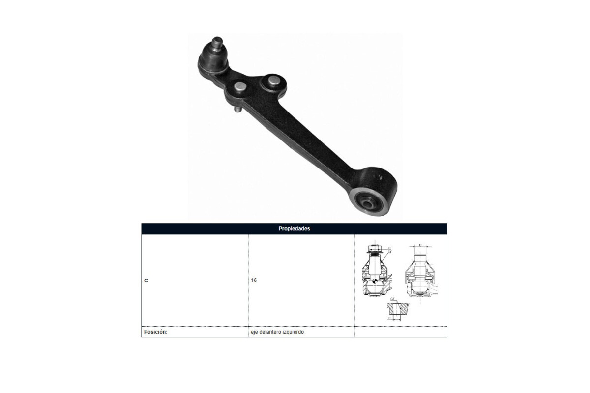 Brazo De Suspensión Kia Rio 00-05 Izq Brazo De Suspensión Kia Rio 00-05 Izq