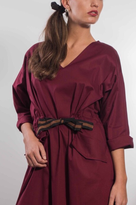 VESTIDO LIVORNO BORDEAUX