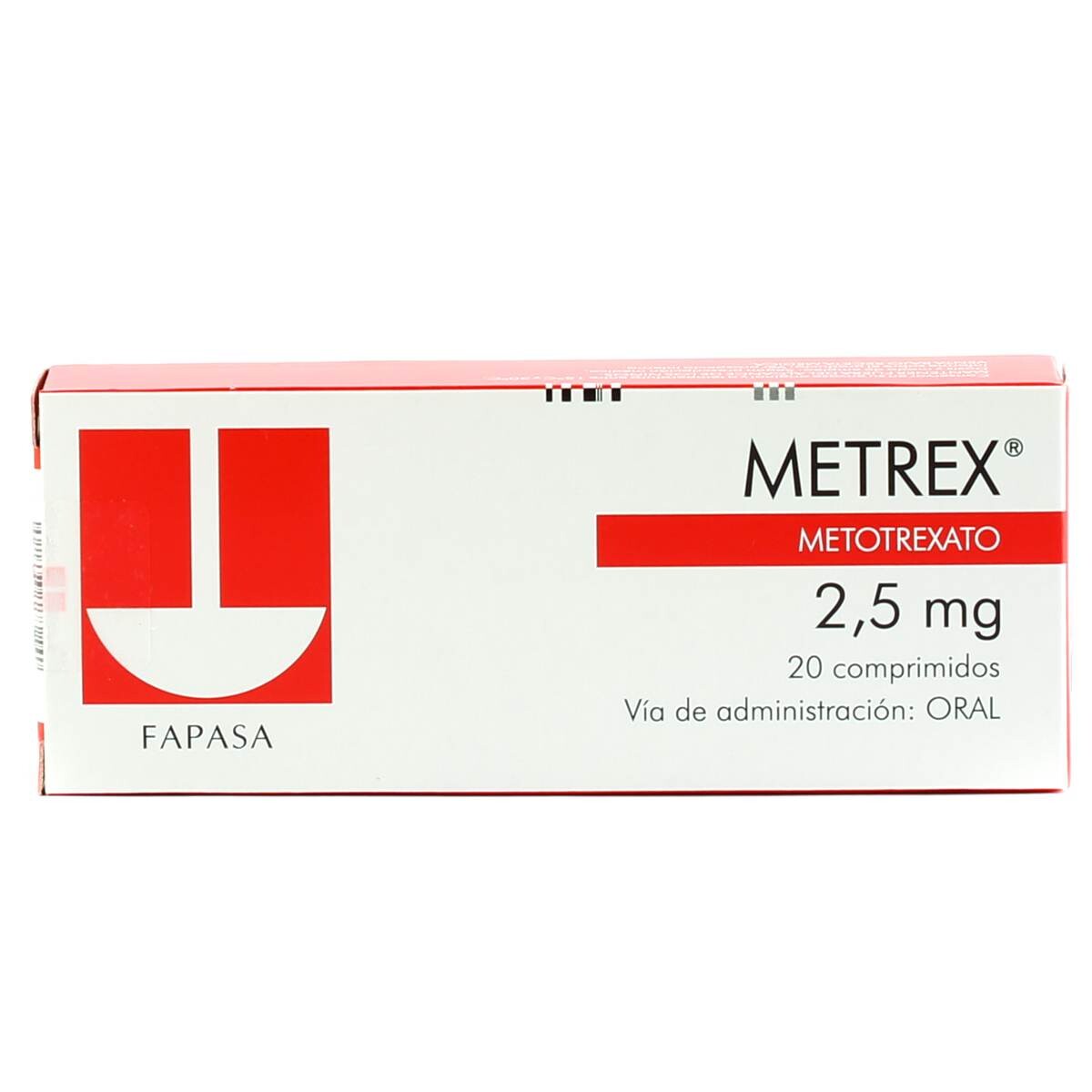 METREX 2,5 MG. CJ X 20 COMPRIMIDOS 