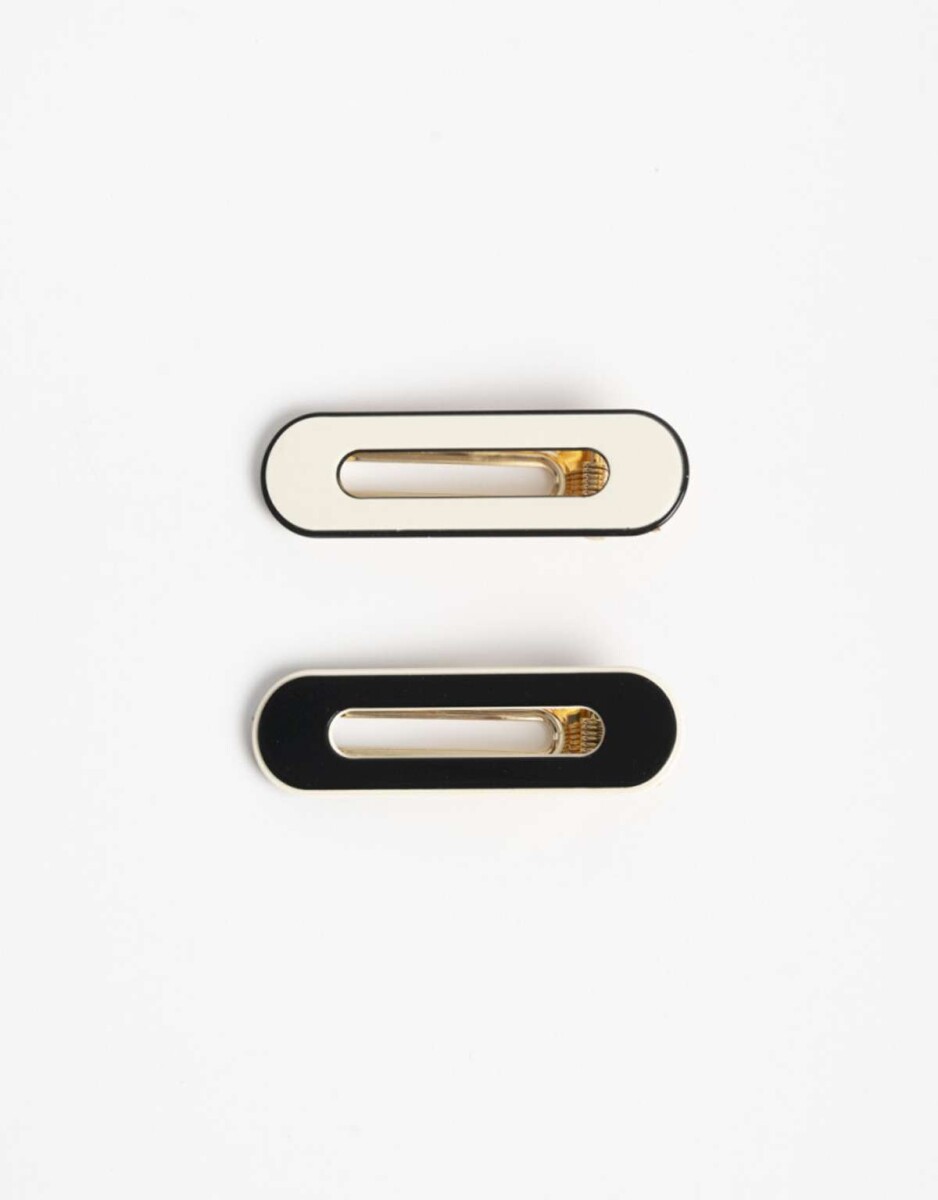 Set De Horquillas Bicolor - Combinacion bicolor 