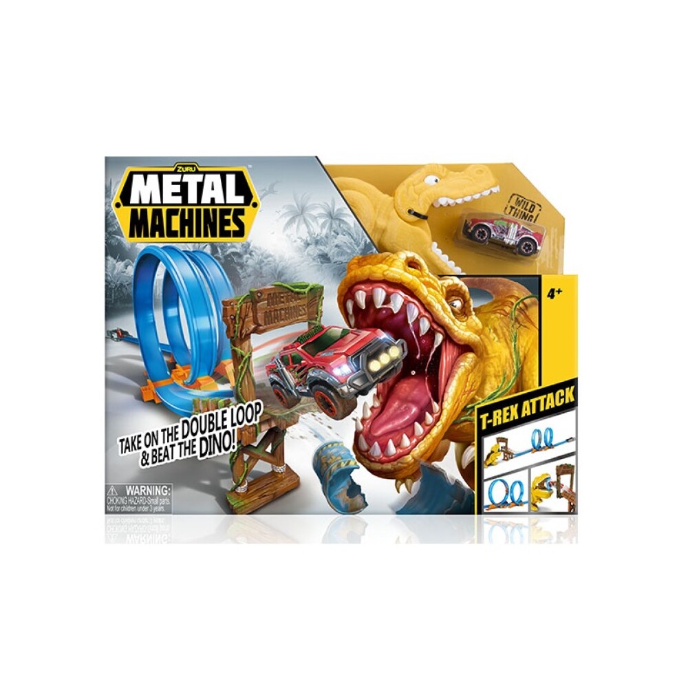 Pista de Autos Metal Machines T-Rex Attack + Auto METAL MACHINES PISTA T-REX ATACK C/VEHICULO