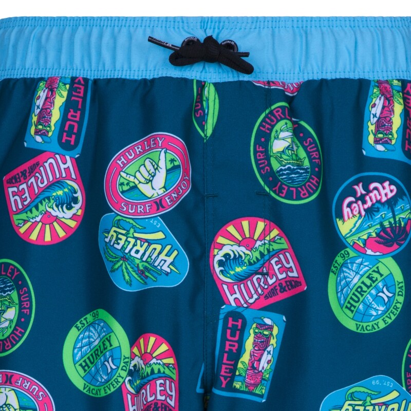 Short Travel Patch Pull On Swim de Niños Azul