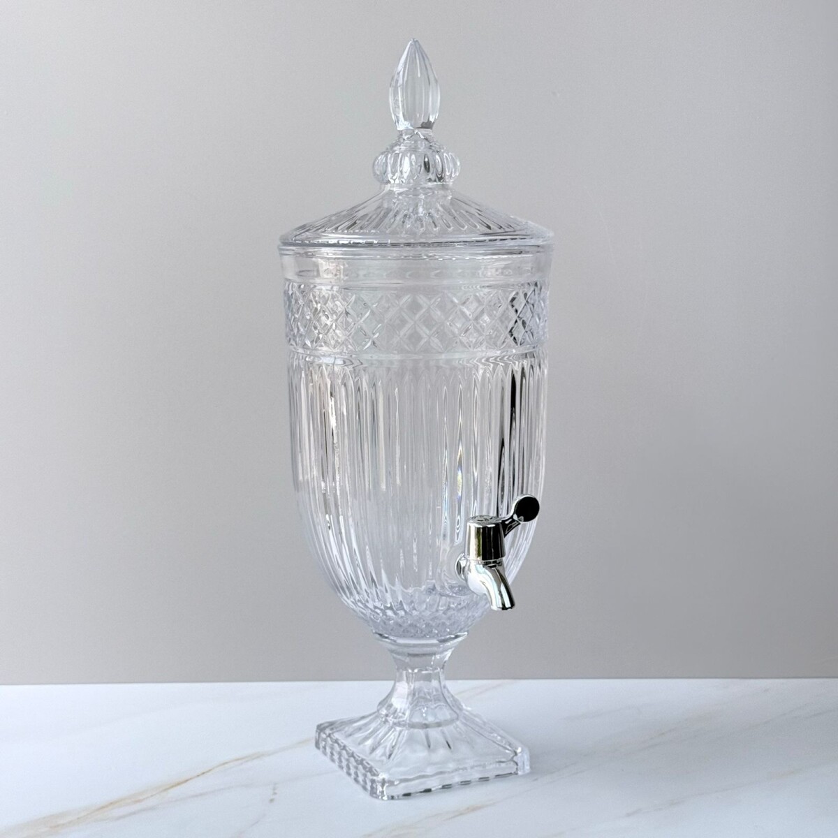 Dispensador de Bebidas de Vidrio 3L con Canilla y Pie 