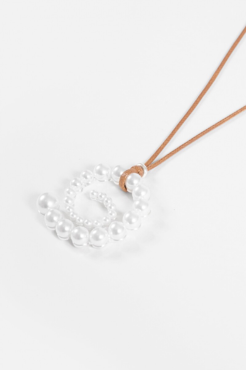 Collar espiral blanco