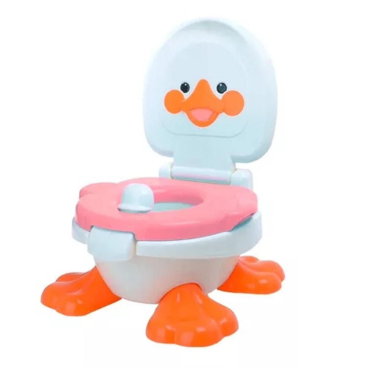 Pelela Wc Niños Duck Baby Potty 3 En 1 Hasta Los 5 Años - Rosa 