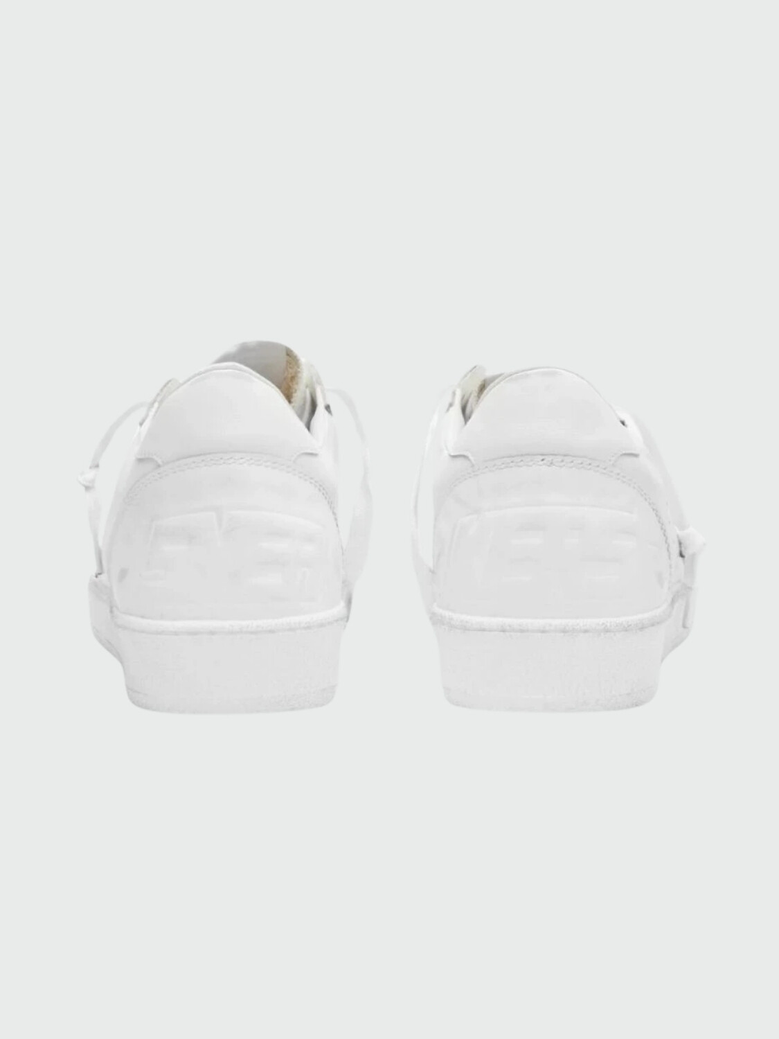 Golden Goose-Championes de cuero acordonados, Ball star Blanco
