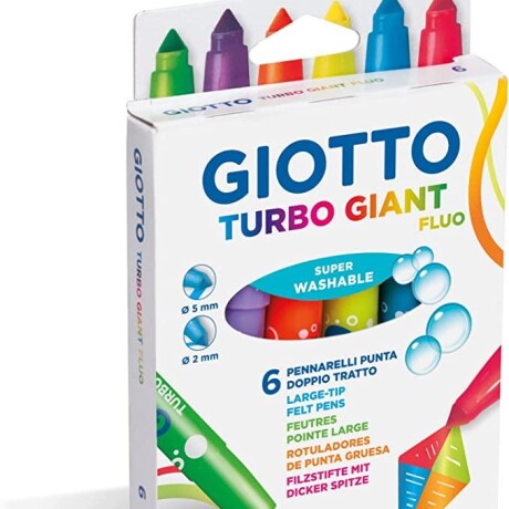 Marcador GIOTTO Giant Fluo *6 colores Marcador GIOTTO Giant Fluo *6 colores