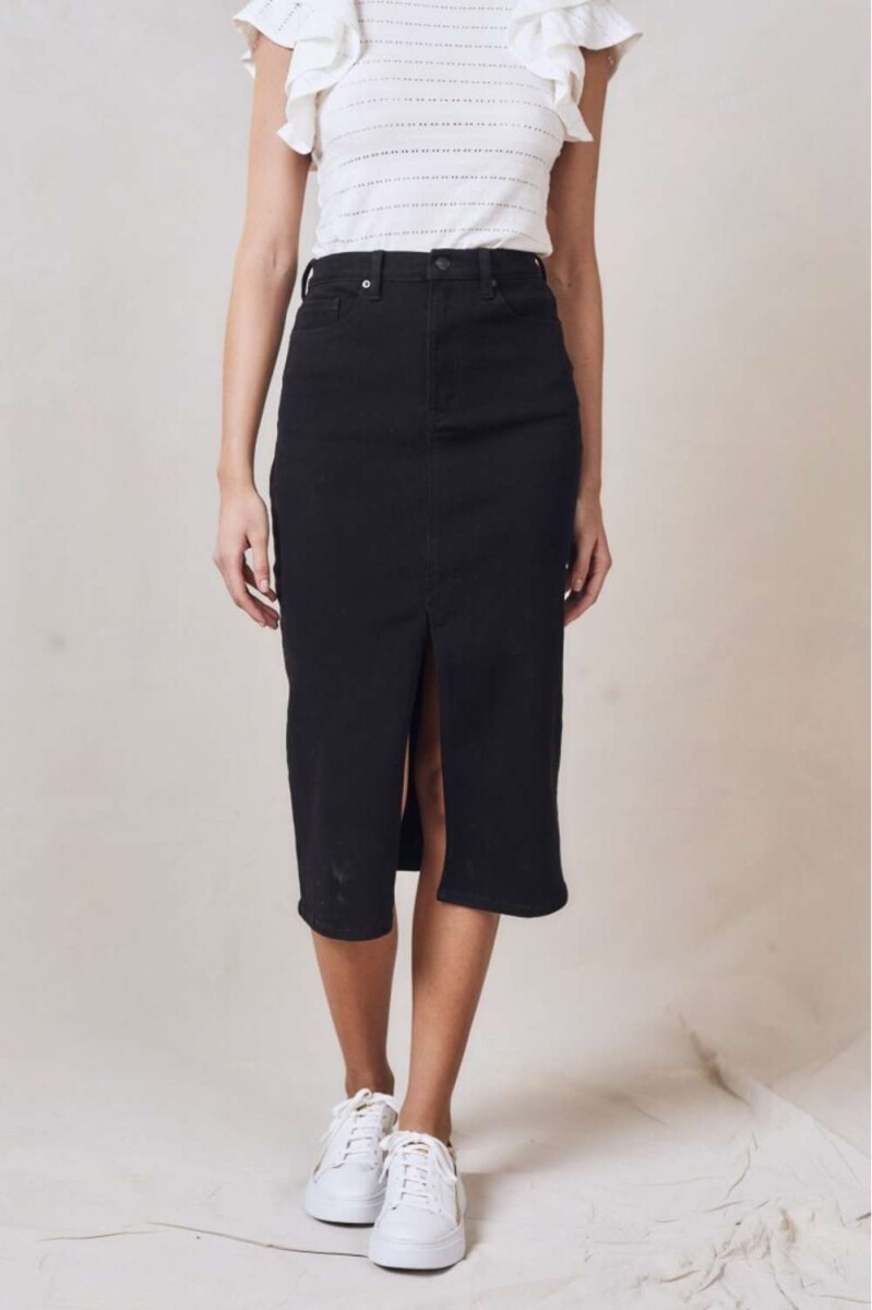 Falda Midi Negro - Negro 