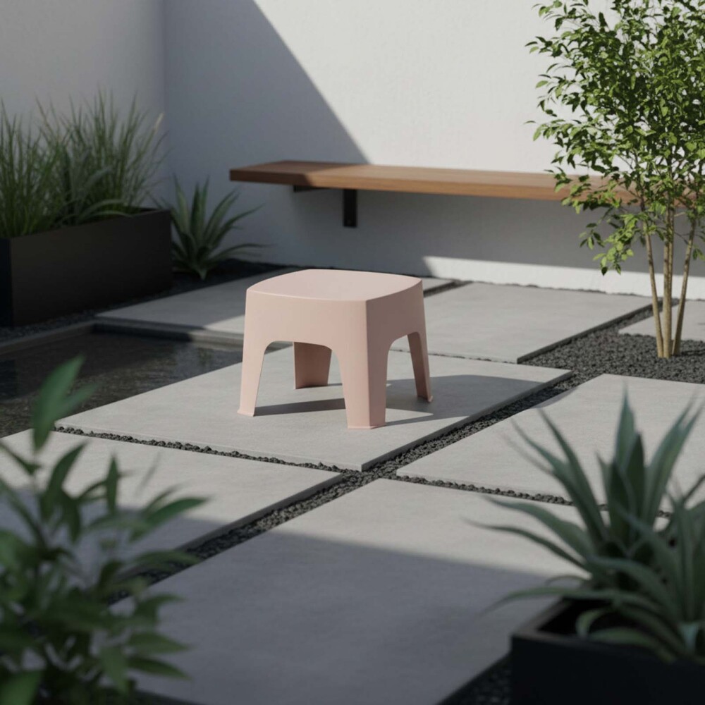 MESA RATONA EXTERIOR POLIPROPILENO MARRON SKARPO