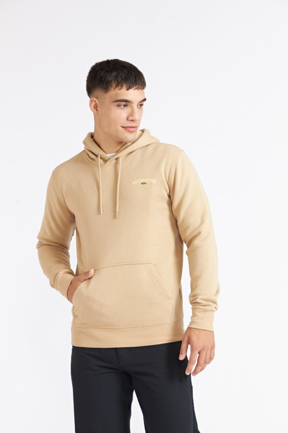 Quiksilver Buzo Polar con Capucha SCREEN HOODY Hombre - Beige Beige