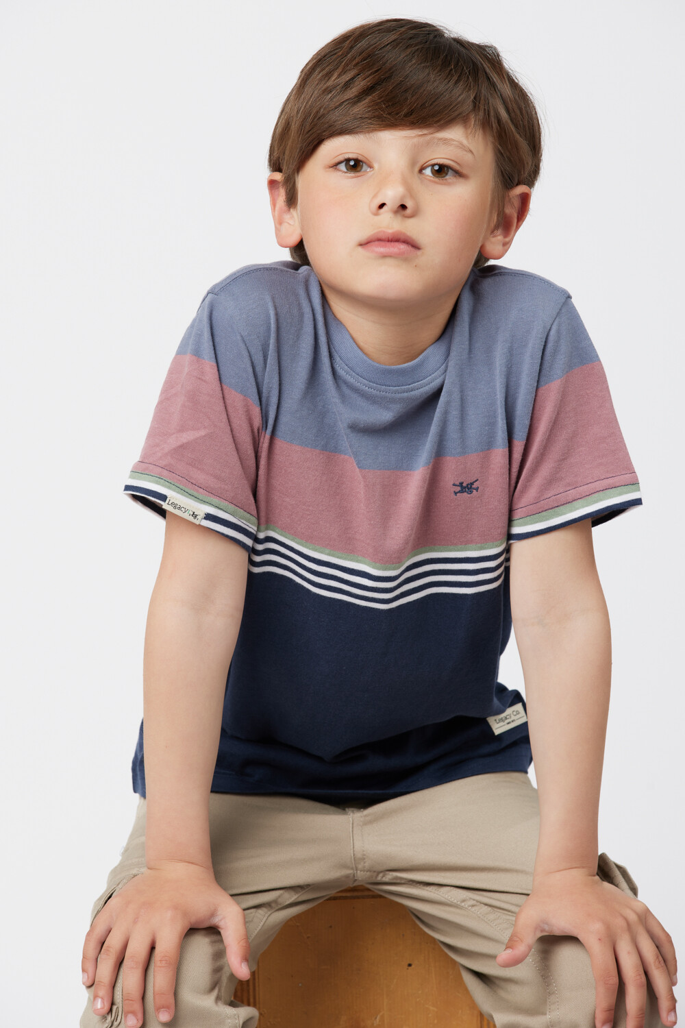 REMERA RAYADA Azul