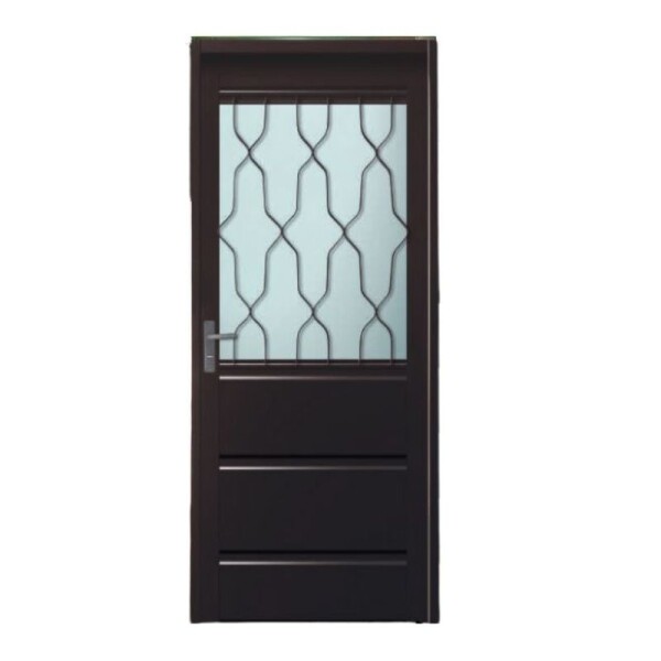 PUERTA DE CHAPA DOBLE CON POSTIGO FIJO CON REJA - DERECHA PUERTA DE CHAPA DOBLE CON POSTIGO FIJO CON REJA - DERECHA