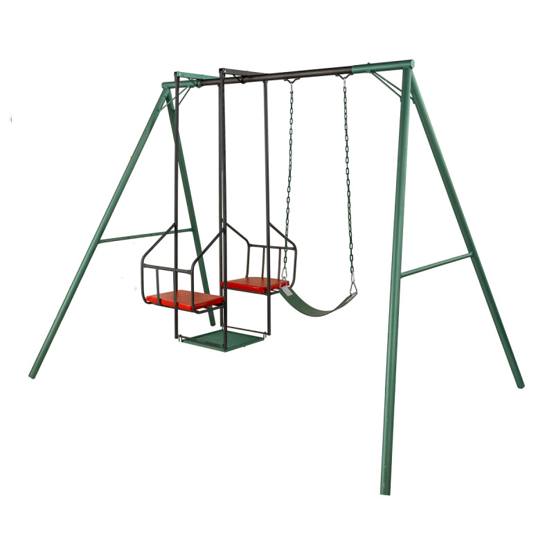 Hamaca de Plaza con silla doble y 1 hamaca de cincha, altura 2,15 mts Hamaca de Plaza con silla doble y 1 hamaca de cincha, altura 2,15 mts