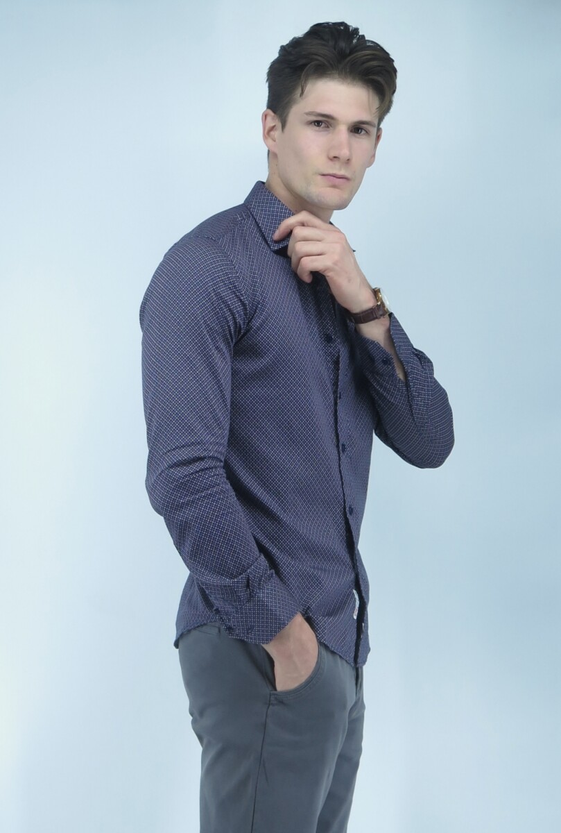 CAMISA OXX CORK - AZUL FLORE 