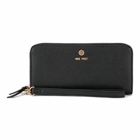 Small leather good Lockup 9 Slg Zip Arnd Wrst Wlt Black