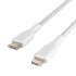 BELKIN Cable Braided USB-C a Lightning (1m) - White BELKIN Cable Braided USB-C a Lightning (1m) - White