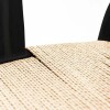 Silla Wishbone - Madera de Haya y Rattan natural Negro