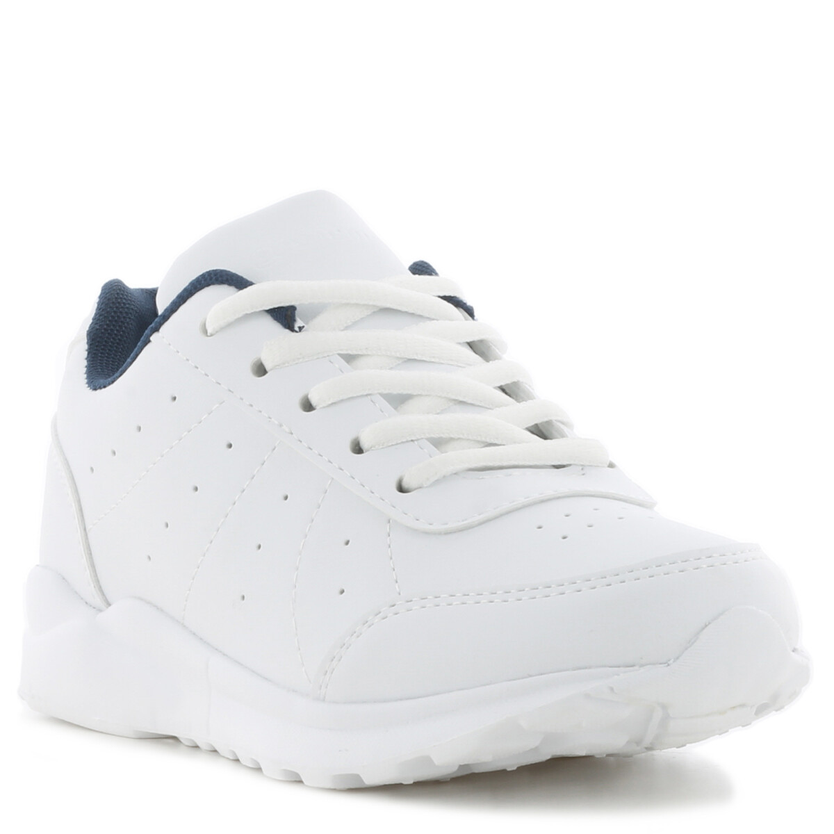 Championes Infantiles Boomerang BUZ acordonado - Blanco - Azul Marino 