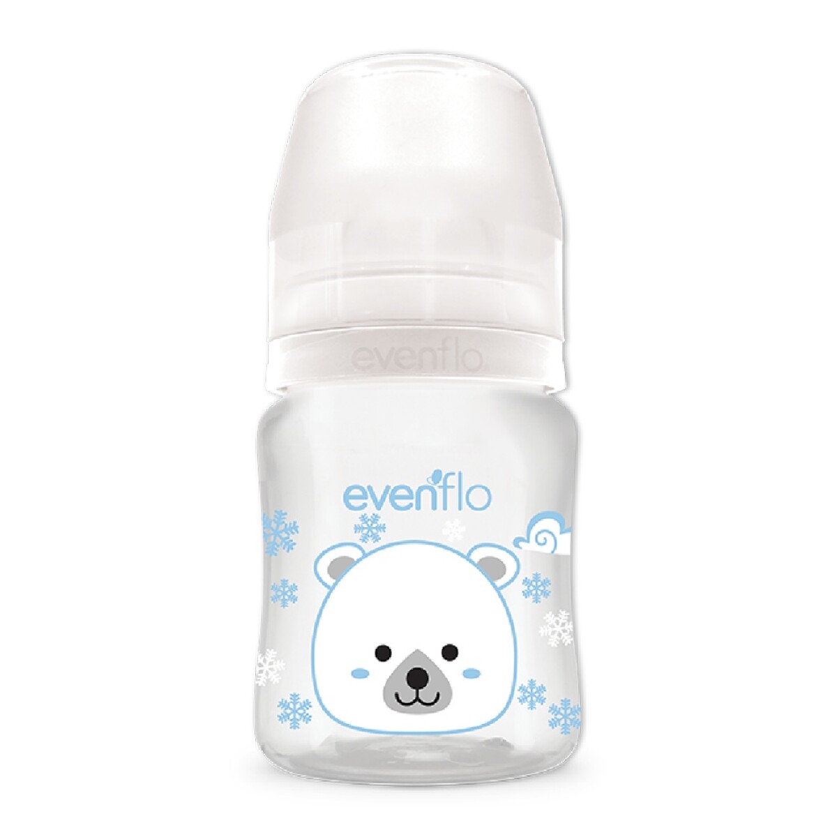 Mamadera Cuello Ancho Evenflo Forest Bebé 0-3M 150Ml F/Lento - Blanco 