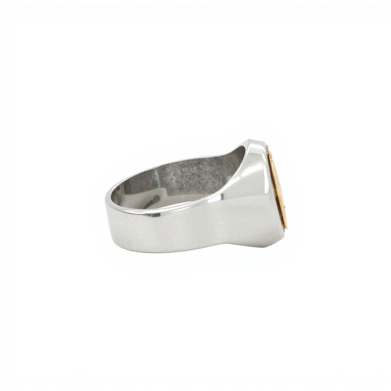 Anillo Profesión Peluquería-Plata y Oro-Sin Piedra-AP5013 sinpiedra