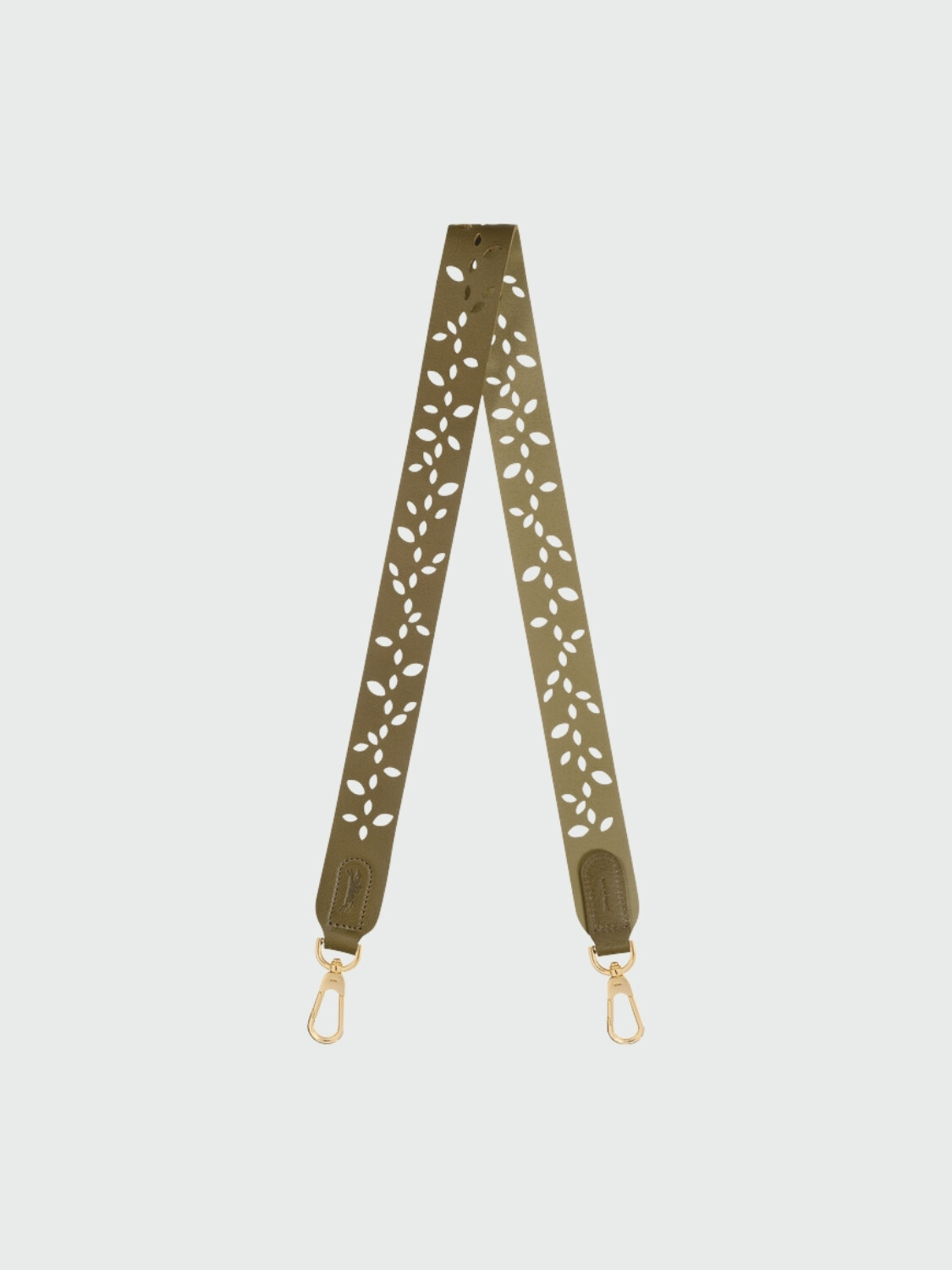 Longchamp- Strap de cuero, Végétal Verde