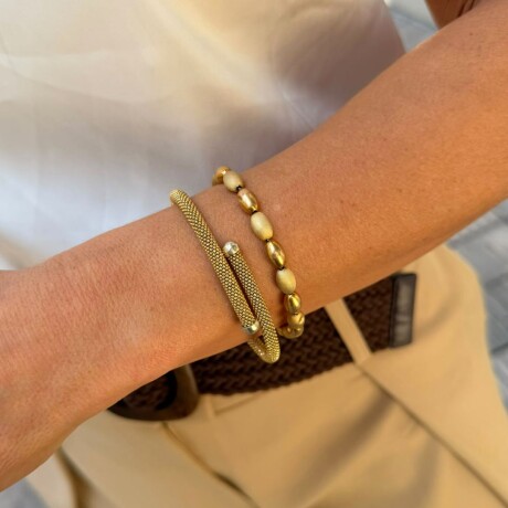 Pulsera Semillas - Plata y Baño Pulsera Semillas - Plata y Baño