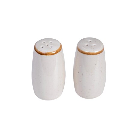 SET SALERO/PIMENTERO D NATURAL/BEIGE PORCELANA CZT20-67