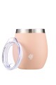 MATE TERRANO ACERO C/ TAPA 130ML ROSA
