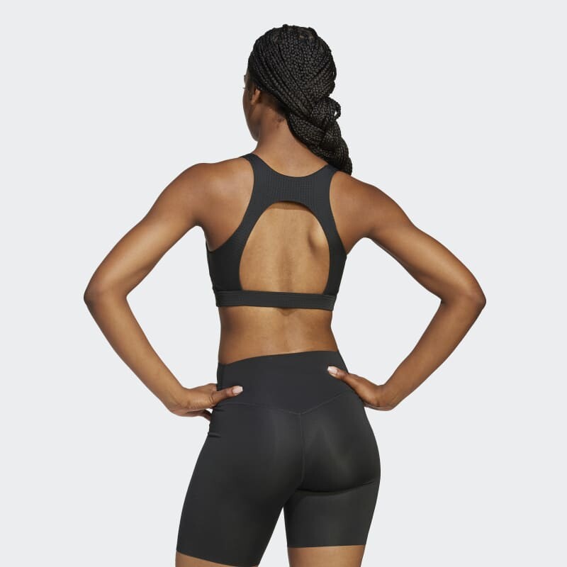 Top Adidas Powerimpact Soporte Medio Negro