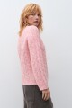 Sweater estructuras rosa melange