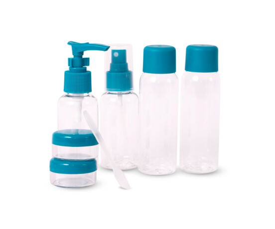 Set Botellas Plasticas Para Viaje Brio Envases Perfume Crema Set Botellas Plasticas Para Viaje Brio Envases Perfume Crema