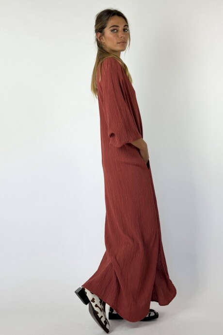 VESTIDO GIOVINA Ladrillo