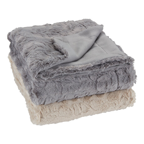 Manta Throw Myggblom 130X170 Pelo Beige