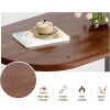 Mesa auxiliar Lumax de arrime MDF minimalista para living Madera Oscura y Negro