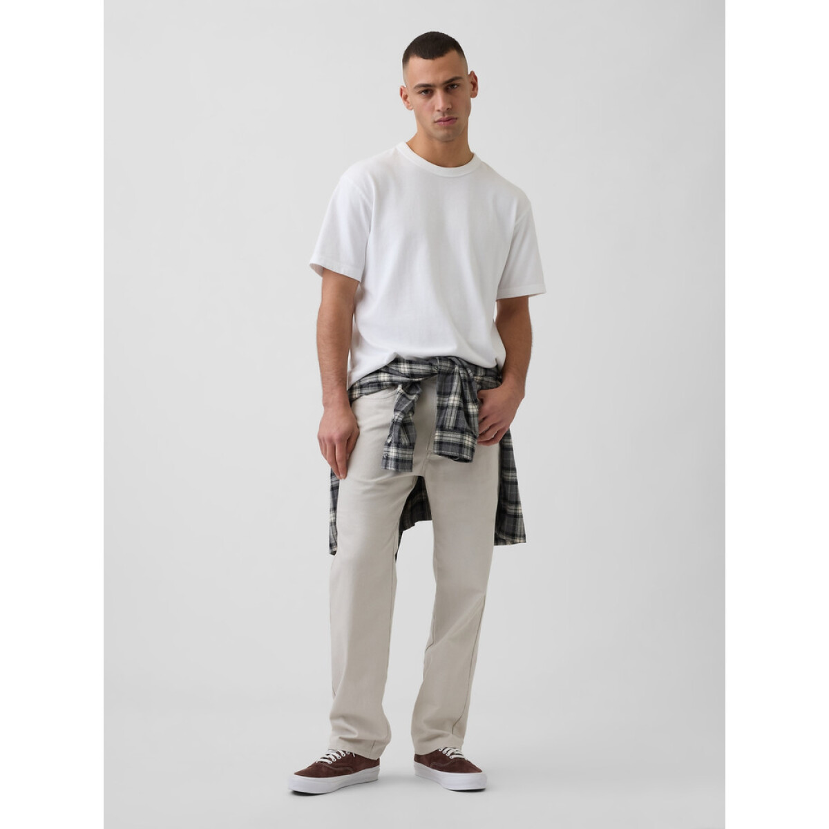 RELAXED STRAIGHT 5PKT LINEN PANT SP26 - REGULAR GREY 