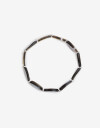Pulseras Elásticas Perlas Pulsera Nácar. - Plateado Rodio