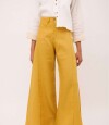 Pantalon Wide Xl Linen Ss26 Pistacho