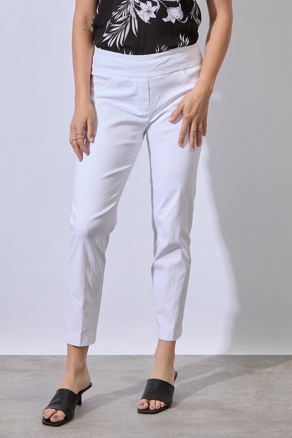 Pantalon Pretina Ancha BLANCO