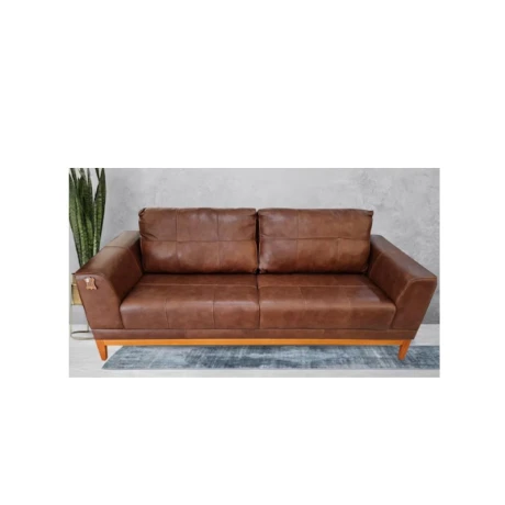 SOFA MONTE CARLO, CUERO 3 LUGARES MARRON SOFA MONTE CARLO, CUERO 3 LUGARES MARRON
