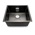 PILETA SIMPLE 304 COLOR NEGRO 44x44x20 CM Pileta Simple 304 Color Negro 44x44x20 Cm
