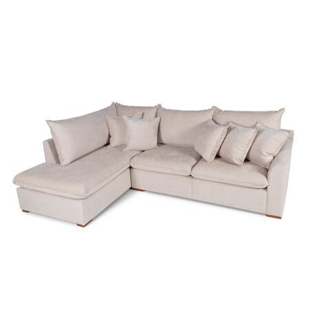 Rinconera Atualitta - Tela Microfibra - Chaise Izquierdo 3012 (Beige)