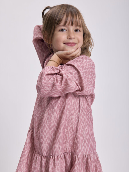 Vestido cortes Rosa Viejo