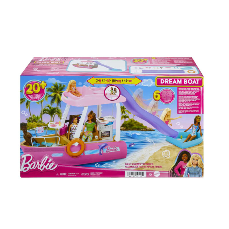 Barbie Barco Con Piscina Tobogán y accesorios Barbie Barco Con Piscina Tobogán y accesorios