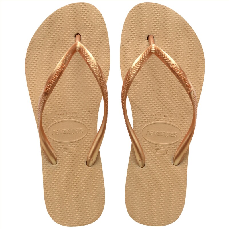 Ojota de Mujer Havaianas Slim Dorado