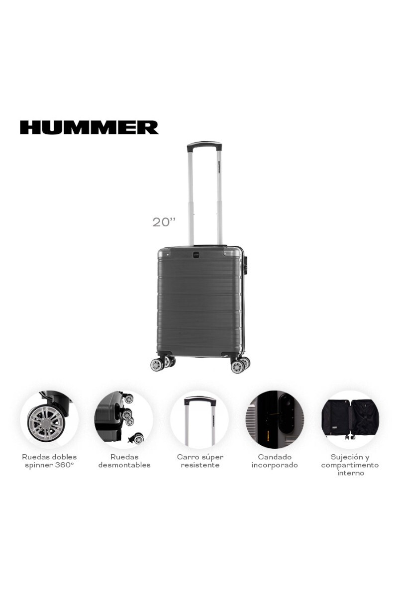 Valija rígida carry on Gris oscuro