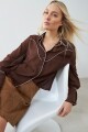 Camisa western chocolate