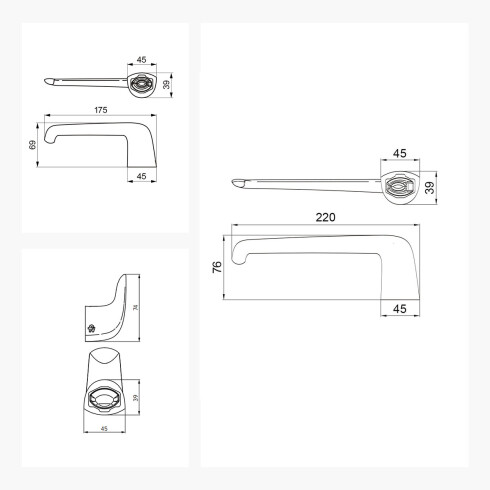 SET DE ACCESORIOS FV LINEA EPUYEN BRUSHED NICKEL GRIS-BRUSHED NICKEL