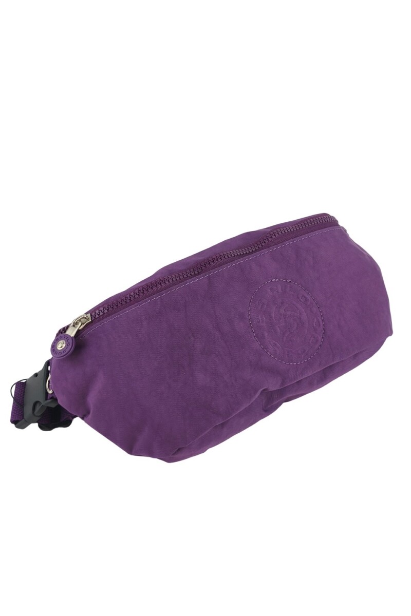 Riñonera Premium de Tafeta Amasada Violeta